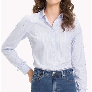 Women’s Polka Dot Button Up